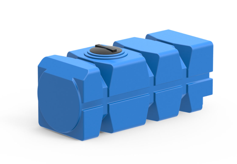 Пластиковая емкость горизонтальная FG-1000 (350 мм) (Синий)