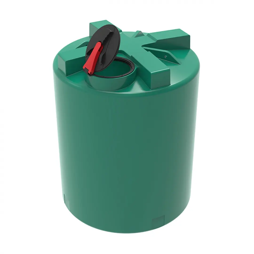 Пластиковая емкость ЭкоПром T 3000 с откидной крышкой (Зеленый)