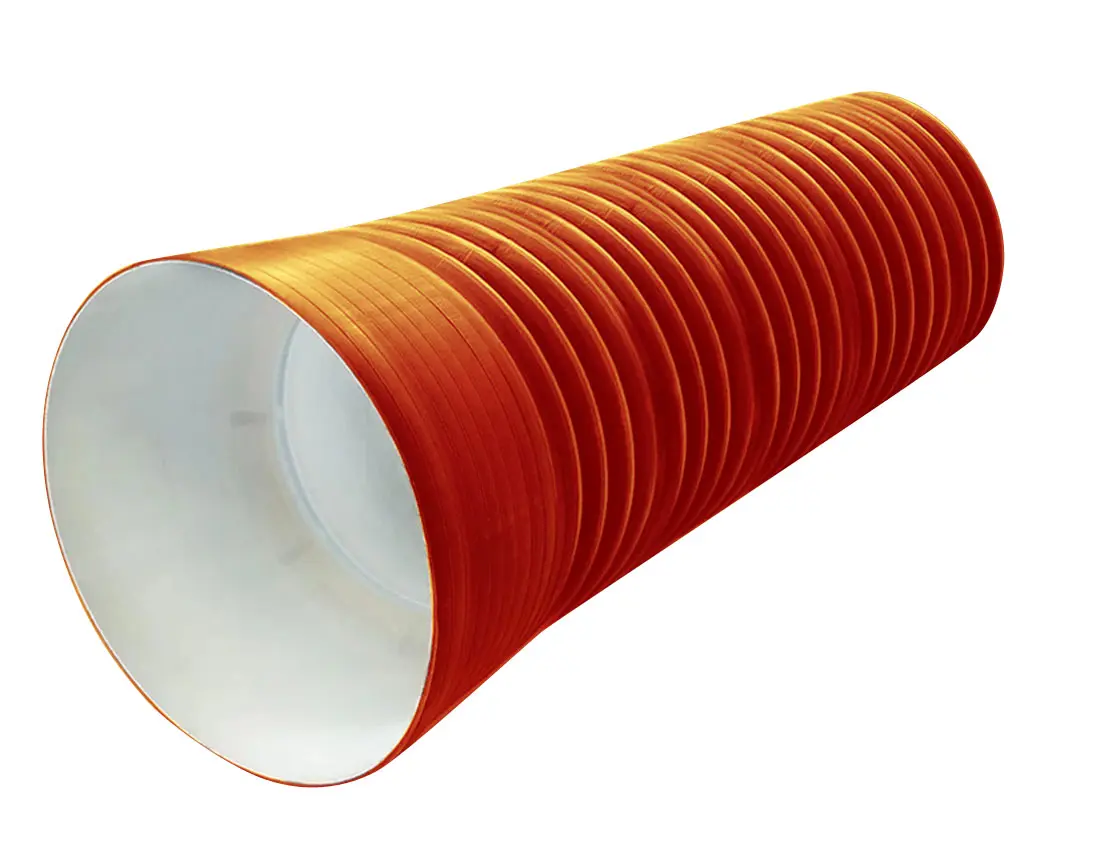Труба PP sn16 500/427 6м с раструбом (рыжая)
