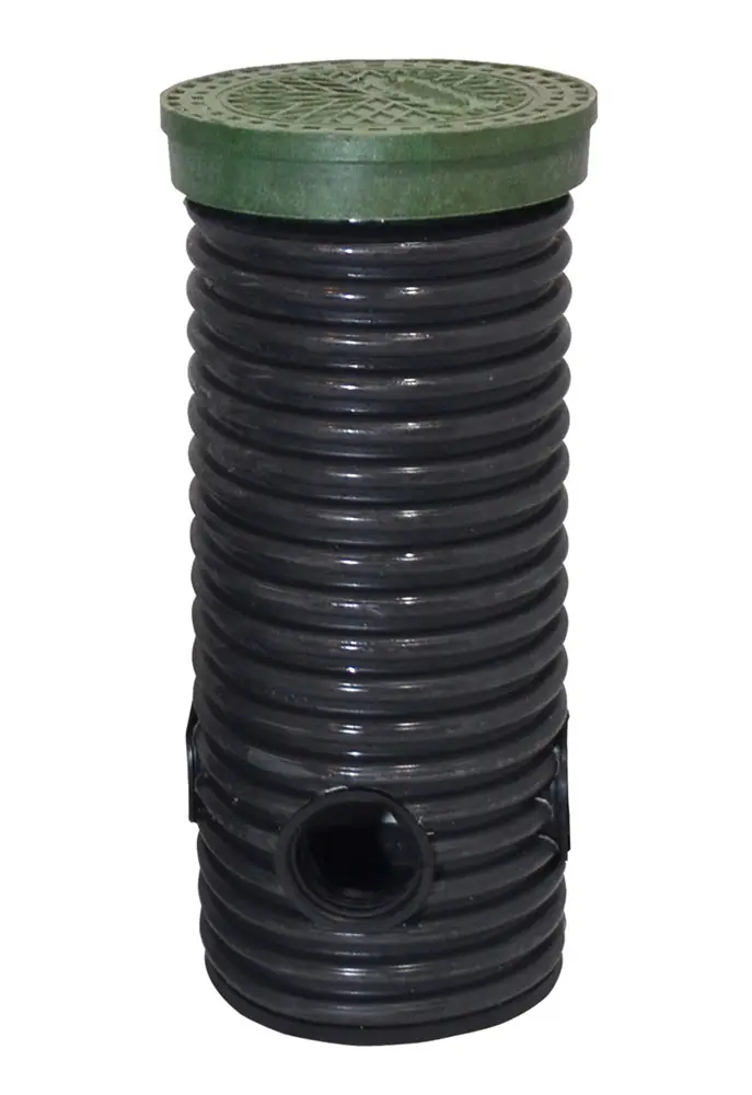 Дренажный колодец d340 h1500 с крышкой (отводы 110 мм)