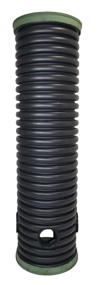 Дренажный колодец d400 h5500 с черной крышкой (отводы 110 мм)
