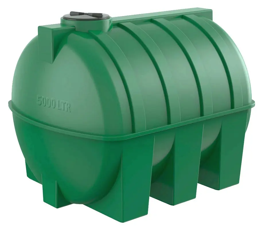 Пластиковая емкость горизонтальная G-5000 (Зеленый)