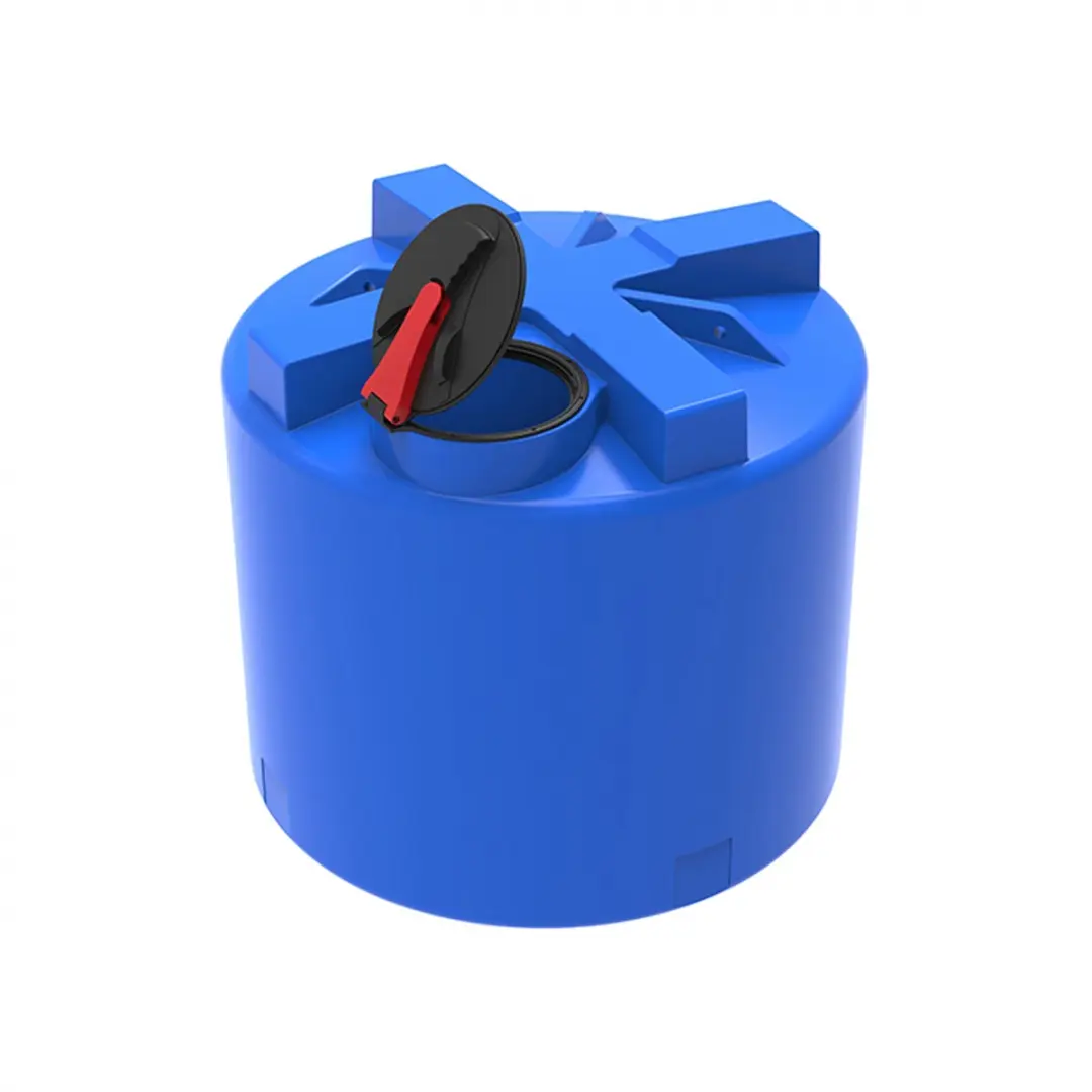 Пластиковая емкость ЭкоПром T 2000 с откидной крышкой (Синий)