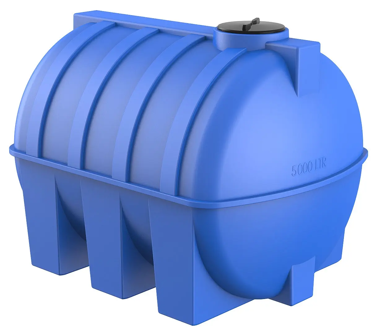 Пластиковая емкость горизонтальная G-5000 (Синий)