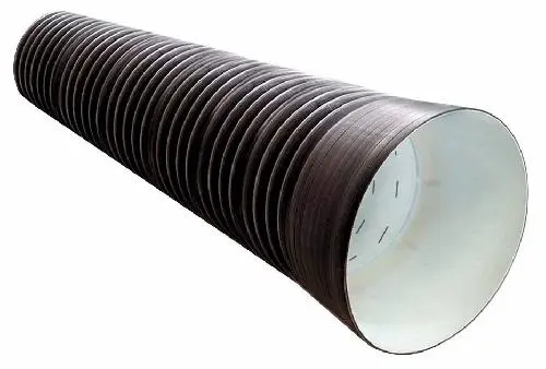 Труба гофрированная SN8 500/427 6м с раструбом (ПЕРФОРАЦИЯ)