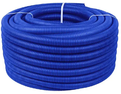 Труба гофрированная ПНД для металлопластиковых труб d40 синяя (30 м)