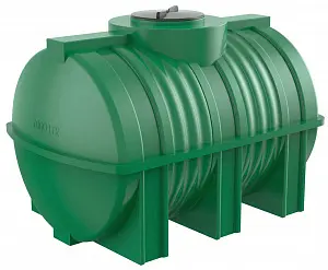 Пластиковая емкость горизонтальная G-1000 (Зеленый) 0