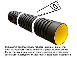 Труба ATL Pe SN8  235/200 6м с раструбом с упл. кольцом 4