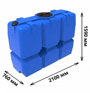 Пластиковая емкость ЭкоПром SK 2000 (Синий) 1