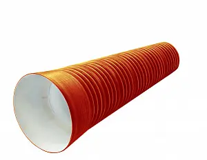 Труба PP SN10 200/171 6м с раструбом (рыжая) 0