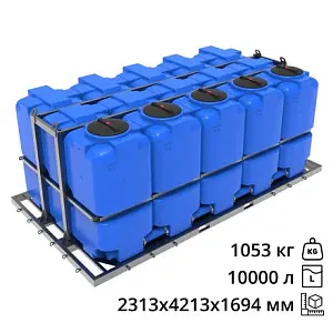 Кассета ЭкоПром ST 10000 л (5х2000) (Синий) 2