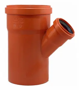 Тройник 45 град., 315х160 РЫЖАЯ нар.канализация 1
