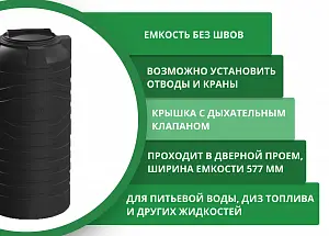 Вертикальная емкость N-300 (черный) 4