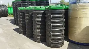 Цельнолитой колодец Мультпласт 2,0 м с крышкой 5