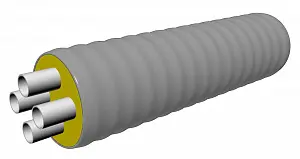 Труба ТВЭЛ-ЭКОПЭКС-4, 6 бар 2х25х2,3+2х20х1,9/110 мм (бухта 25 м) 0