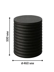 Колодец d460 h 500 с герметичным дном и крышкой 0