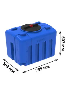 Пластиковая емкость ЭкоПром XS 200 (Синий) 2