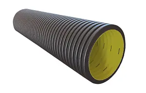 (ПЕРФОРАЦИЯ) Труба гофрированная ATL Pe sn8  466/400 6м с раструбом 2