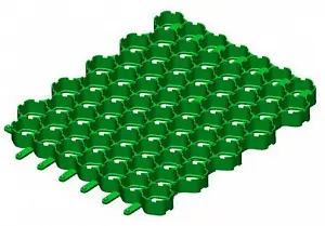 Решетка газонная Gidrolica Eco Normal РГ-53.43.3,5-пластиковая зеленая (609) 0
