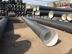 Труба ПЭ SN8  630/535 6м с раструбом 6