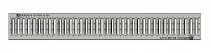Решетка водоприемная Gidrolica Standart РВ-10.13,6.100-штамп. стальная нержавеющая, кл. А15 (503) 1