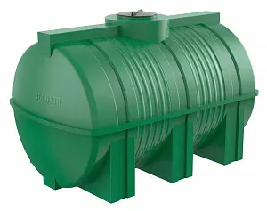 Пластиковая емкость горизонтальная G-3000 (Зеленый) 0