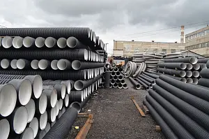 Труба гофрированная (SN4) 930/800 6м с раструбом 6