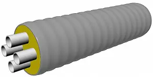Труба ТВЭЛ-ЭКОПЭКС-4, 6 бар 2х32х2,9+2х25х2,3/125 мм (бухта 25 м) 0