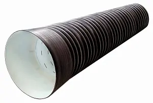 (ПЕРФОРАЦИЯ) Труба гофрированная sn6 500/427 6м с раструбом 1