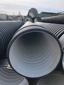 Труба гофрированная (SN4) 930/800 6м с раструбом 3