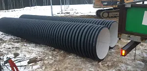 Труба ПЭ SN8  630/535 6м с раструбом 3