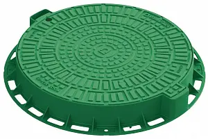 Люк Standartpark садовый пластиковый зеленый Лого (арт. 35188-82Л) 0