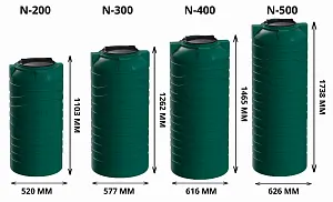 Вертикальная емкость N-400 (зеленый) 6