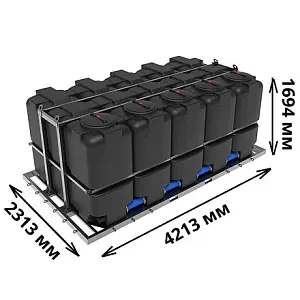 Кассета ЭкоПром ST 10000 л (5х2000) (Черный) 1