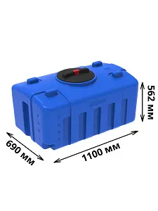 Пластиковая емкость ЭкоПром XS 300 (Синий) 2
