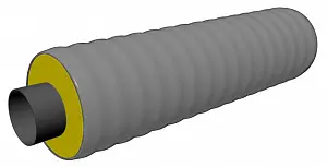 Труба ТВЭЛ-ЭКОПЭКС с кожух-каналом 63х2,0/110 мм (бухта 25 м) 0