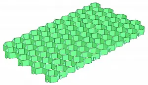 Решетка газонная Gidrolica Eco Standart РГ-70.40.3,2-пластиковая зеленая (607) 0