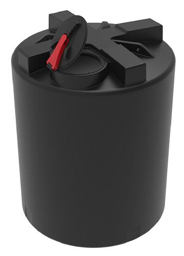 Пластиковая емкость ЭкоПром T 3000 с откидной крышкой (Черный)