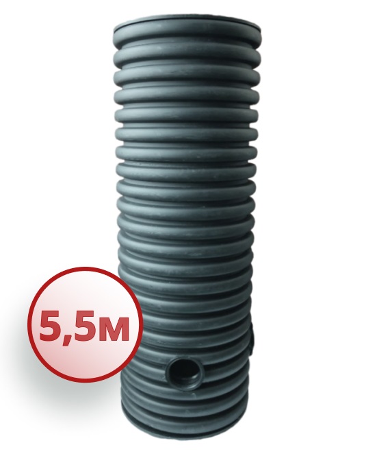 Дренажный колодец d500 h5500 с крышкой (отводы 200 мм) 0