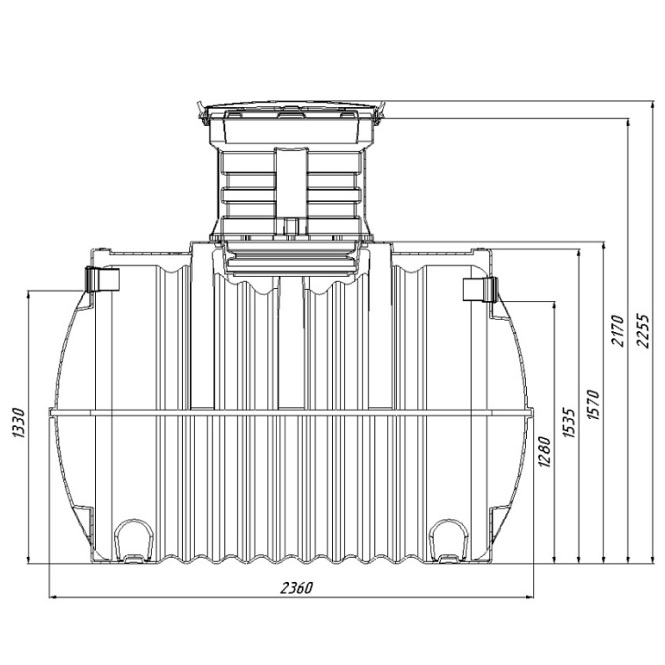 Септик Rostok Ground 8 с горловиной 600 мм 1