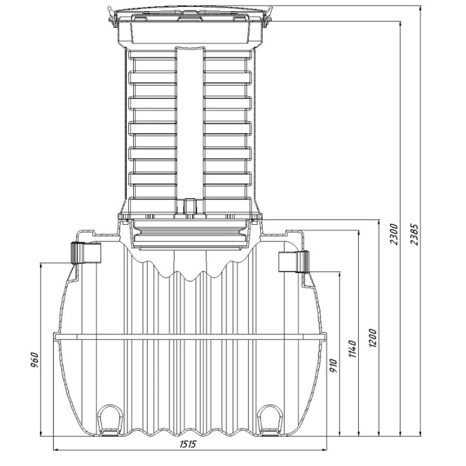 Септик Rostok Ground 3 Pro с горловиной 1000 мм - PR (с дренажным насосом) 1