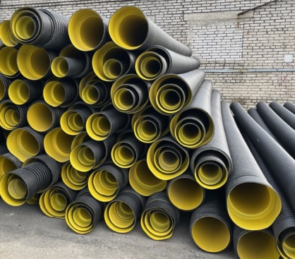 Труба ATL Pe SN4  466/400 6м с раструбом с упл. кольцом 6