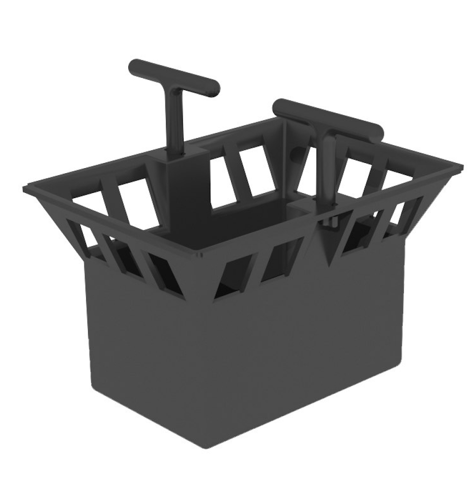 Комплект: Дождеприемник Gidrolica Point ДП-20.20 с пластиковой решеткой, перегородками и корзиной 7