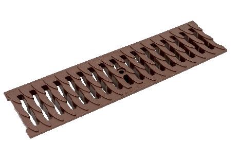 Решетка к лотку Европартнер РВ-10.13,6.50- пластиковая "ромбы", А15 коричневая (704К)