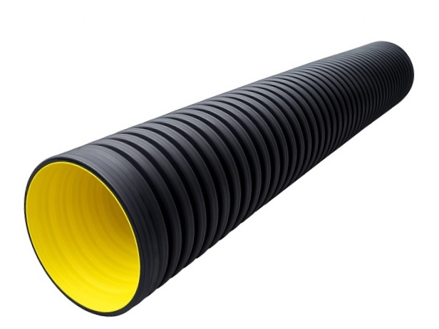 Труба ATL Pe SN4  347/300 6м с раструбом с упл. кольцом 0