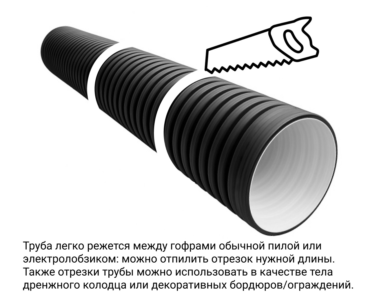  Труба ПЭ SN8  500/427 6м с раструбом 2