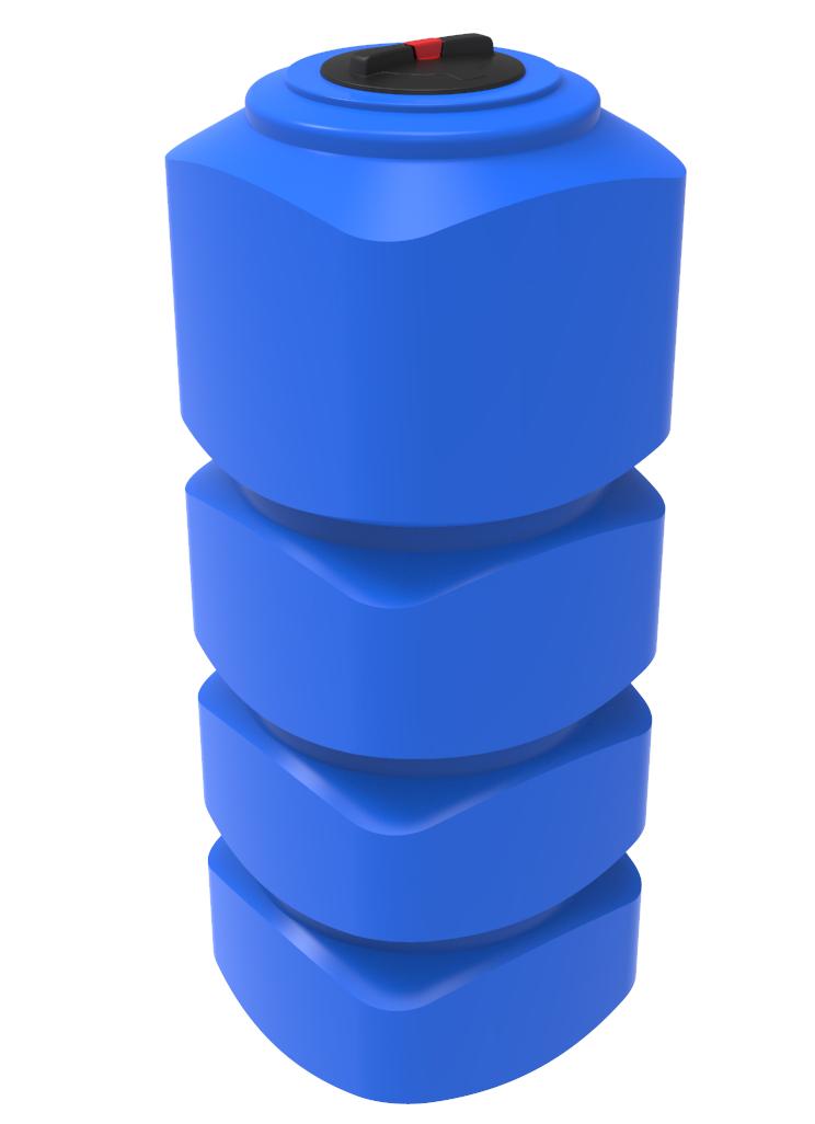 Пластиковая емкость ЭкоПром L 1000 усиленная под плотность до 1,5 г/см3 (Синий) 0