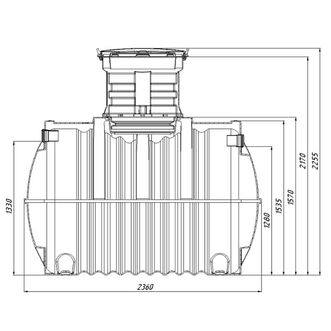 Септик Rostok Ground 8 Pro с горловиной 600 мм - PR (с дренажным насосом) 1
