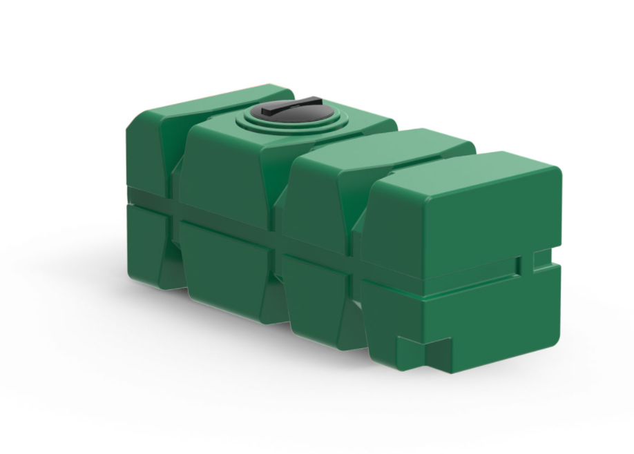 Пластиковая емкость горизонтальная FG-1000 (350 мм) (Зеленый) 1