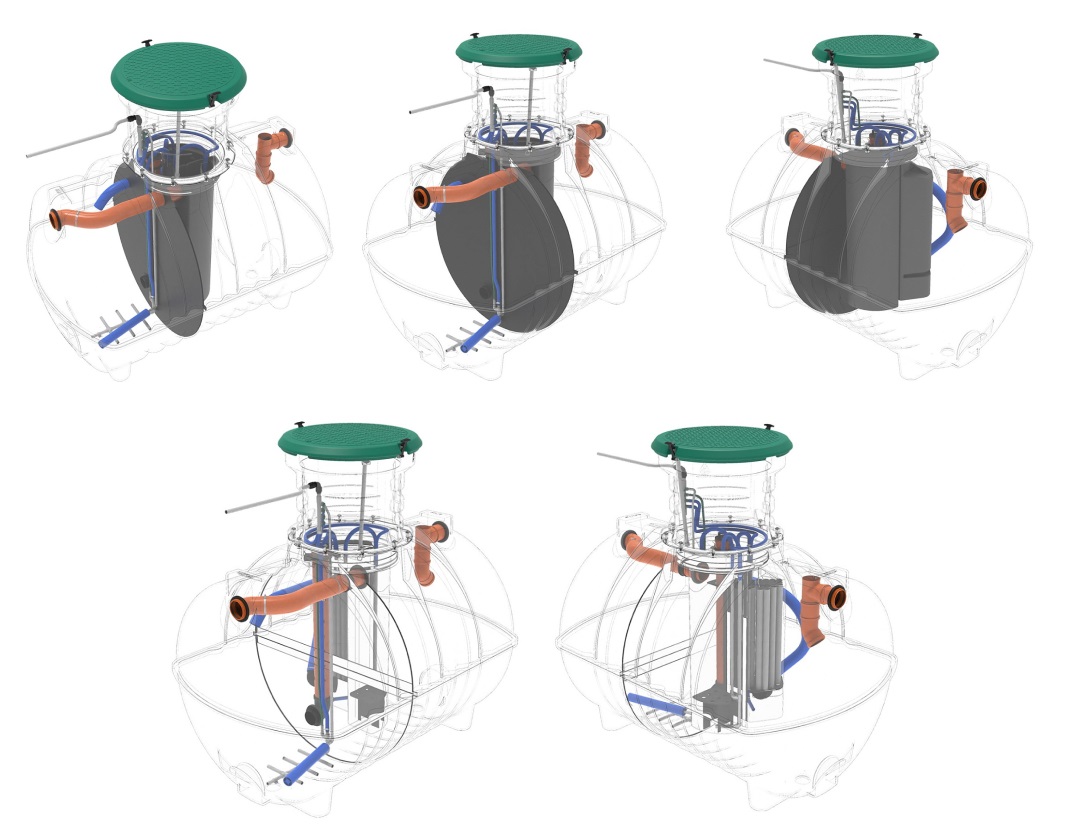 Септик Rostok Ground 8 Pro с горловиной 600 мм - PR (с дренажным насосом) 4